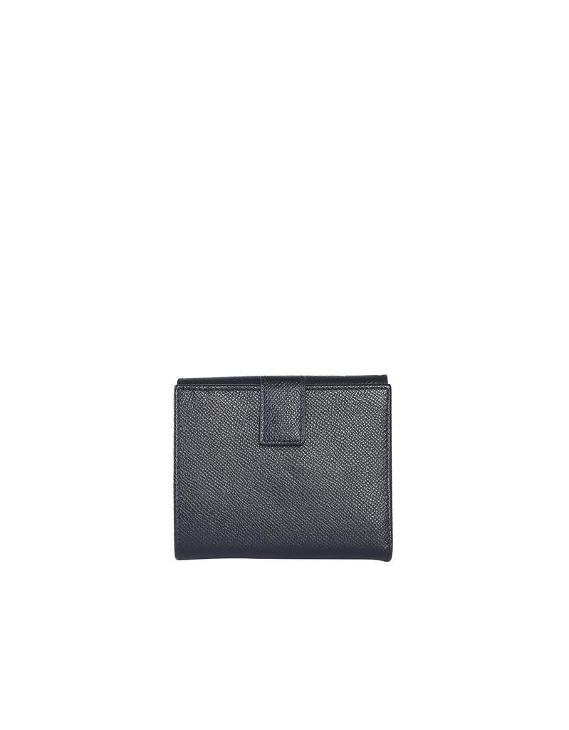 商品Salvatore Ferragamo|Black Leather Gancini Flap Wallet,价格¥2974,第5张图片详细描述