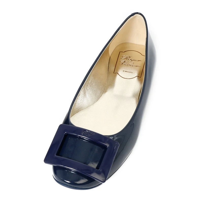 Roger Vivier 罗杰·维维亚 女士蓝色漆皮平底鞋 RVW20802070-D1P-U800 商品