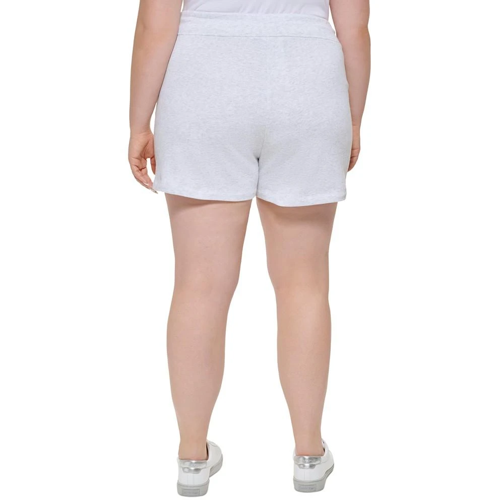 商品Calvin Klein|Trendy Plus Size Monogram Logo Shorts,价格¥111,第2张图片详细描述