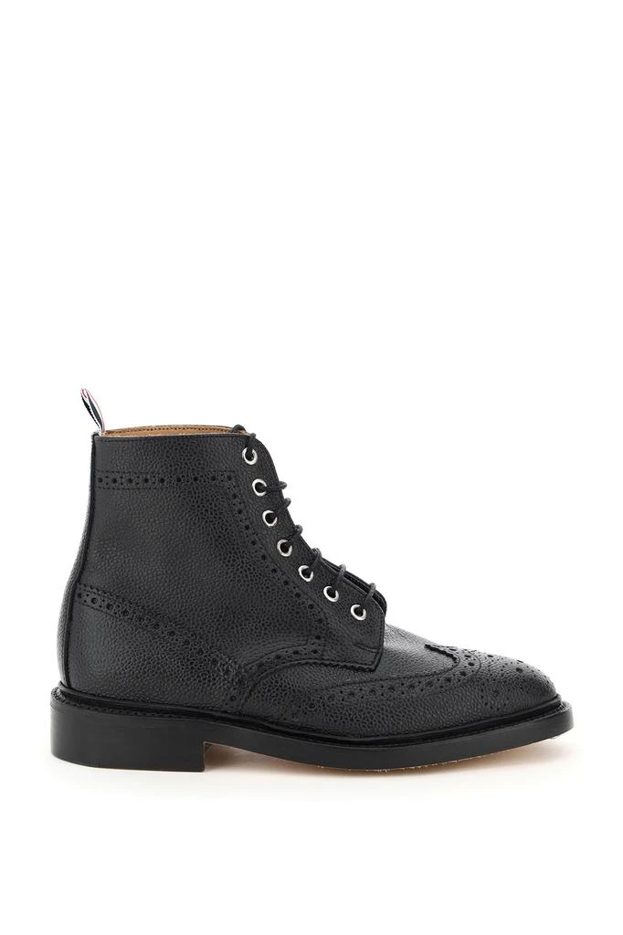 商品Thom Browne|Thom browne classic wingtip lace-up boots,价格¥4948,第1张图片