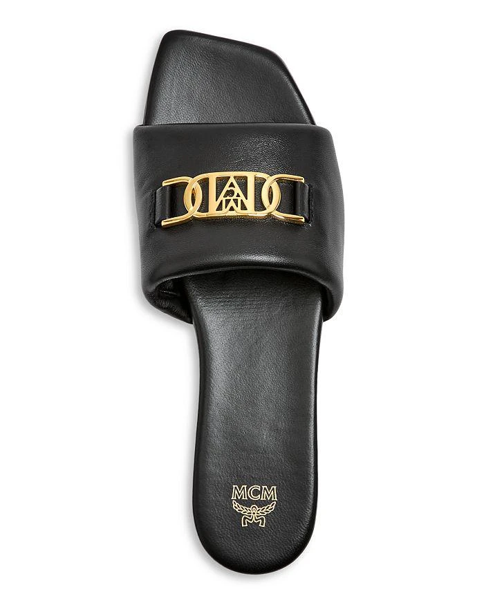 商品MCM|Women's Mode Travia Square Toe Slide Sandals,价格¥2584,第3张图片详细描述