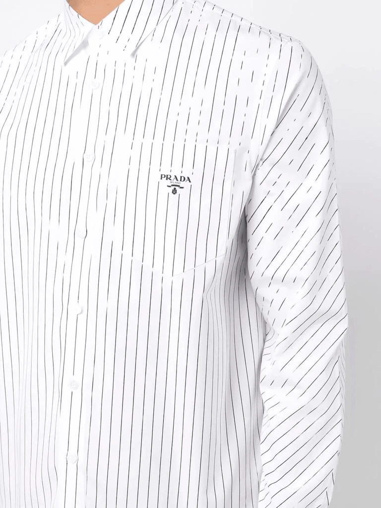 商品Prada|PRADA pinstripe cotton shirt,价格¥5672,第5张图片详细描述