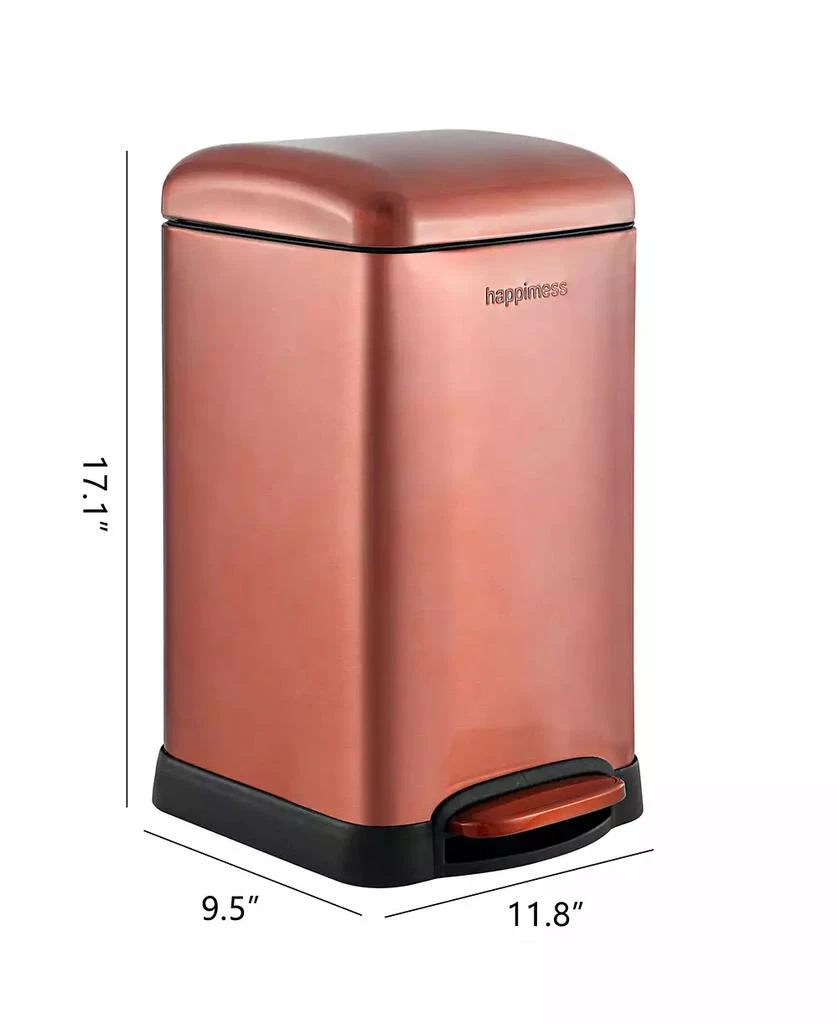 商品JONATHAN Y|Betty Retro Mini Step-Open Trash Can,价格¥861,第4张图片详细描述