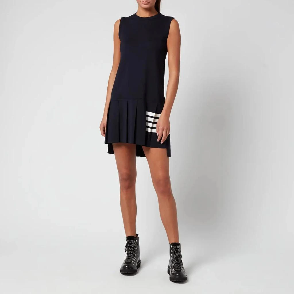 商品Thom Browne|Thom Browne Women's Mini Sleeveless Pleated Dress,价格¥4017,第3张图片详细描述