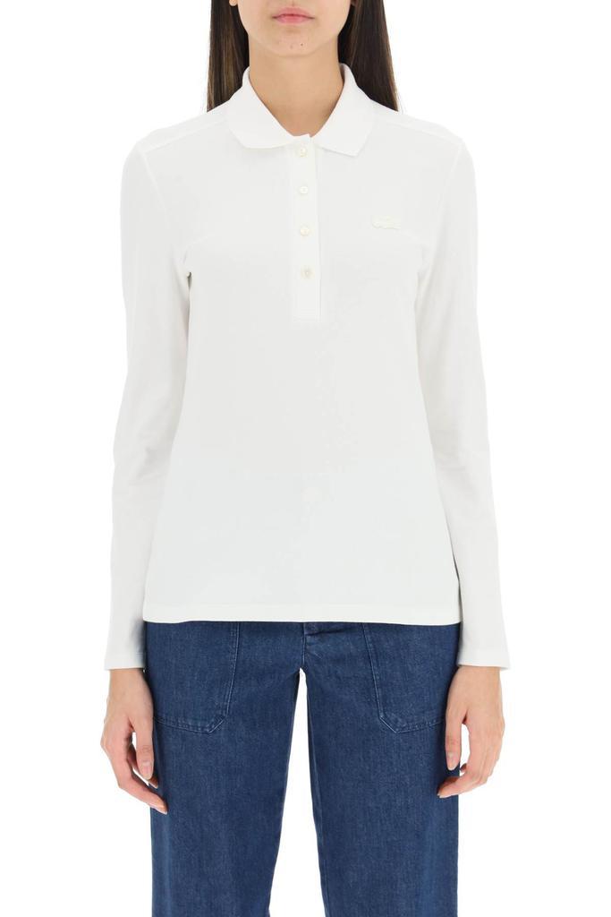 商品Lacoste|Lacoste Long Sleeve Cotton Pique Polo Shirt,价格¥1064,第4张图片详细描述