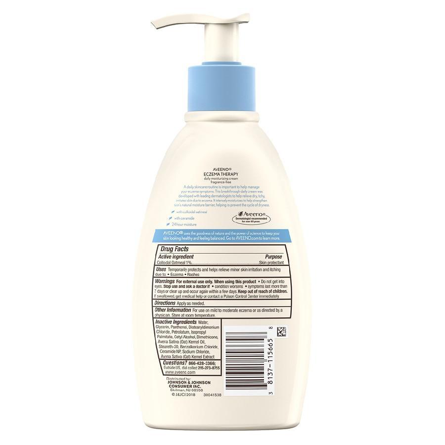 商品Aveeno|Eczema Therapy Daily Moisturizing Cream Fragrance-Free,价格¥148,第4张图片详细描述