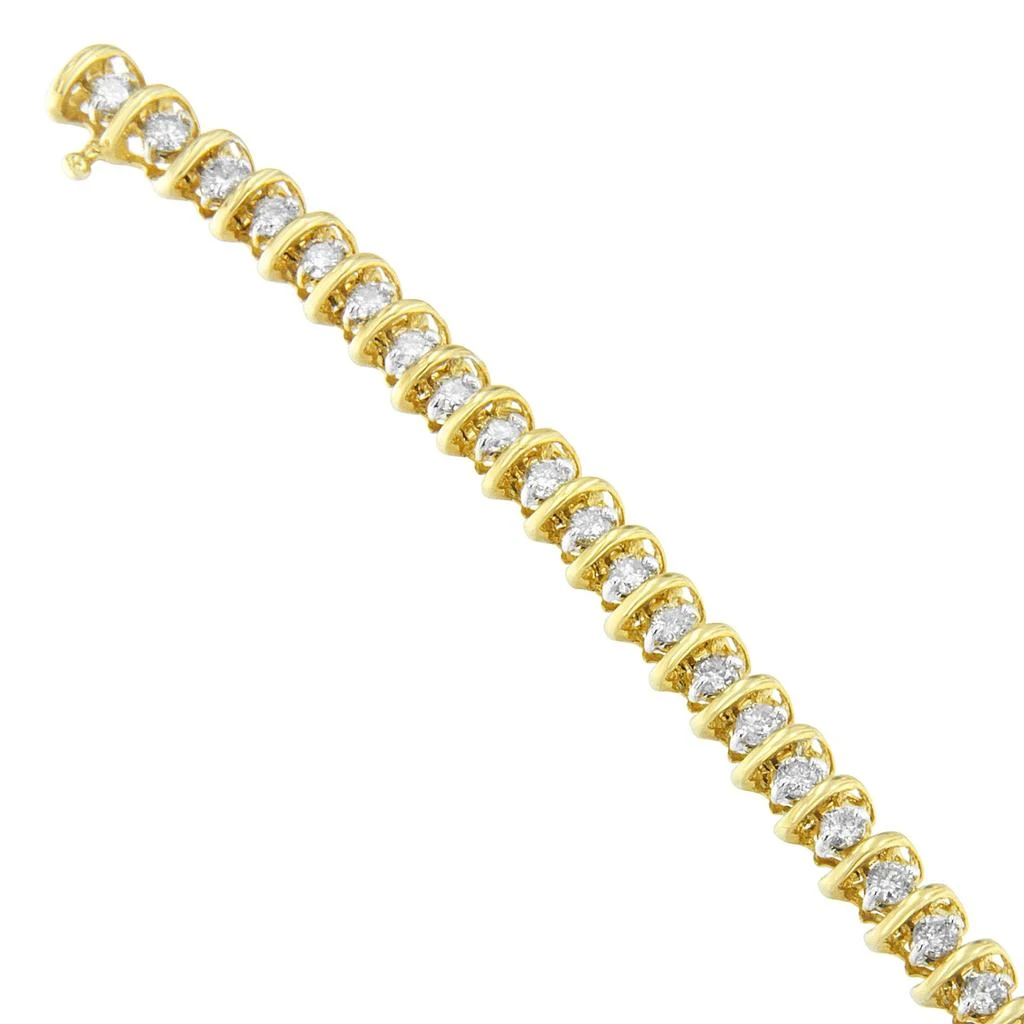 商品Haus of Brilliance|14K Yellow Gold Round Cut Diamond Wrap Bracelet,价格¥31080,第2张图片详细描述