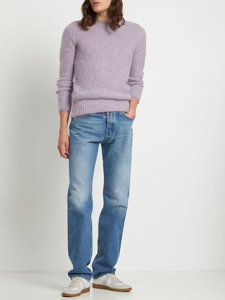 商品AMI|Brushed Wool & Alpaca Crewneck Sweater,价格¥3812,第3张图片详细描述