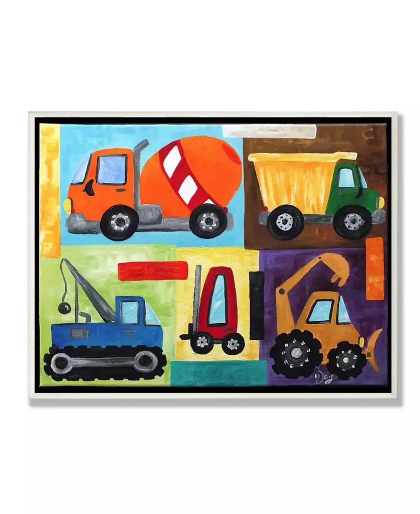 商品Stupell Industries|Home Decor Construction Trucks Set Wall Plaque Art, 12.5" x 18.5",价格¥374,第1张图片