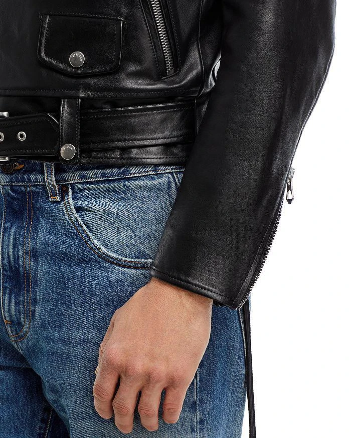 Slim Fit Moto Leather Jacket 商品