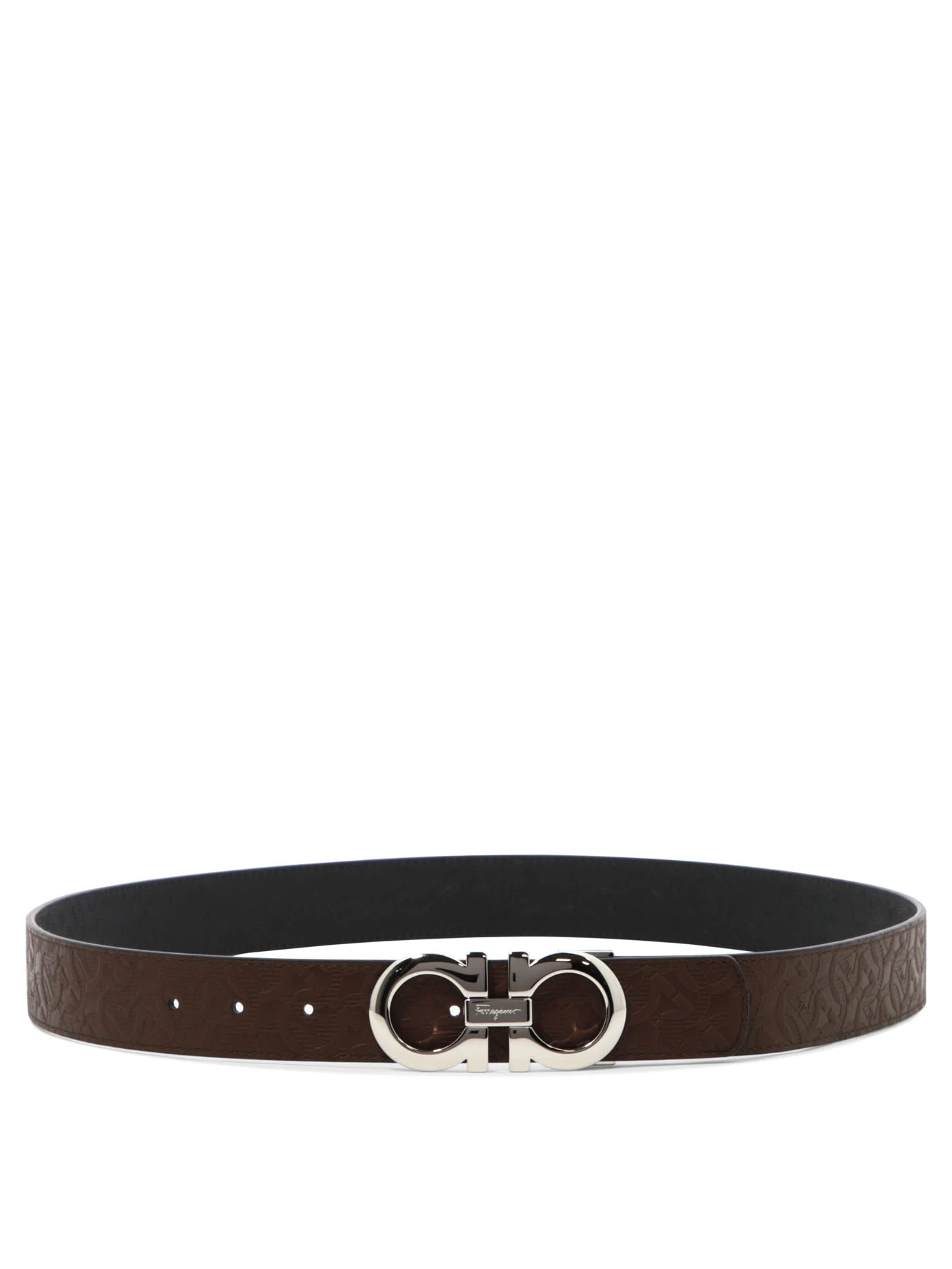 商品Salvatore Ferragamo|Salvatore Ferragamo 男士腰带 0741409 棕色,价格¥1879,第1张图片
