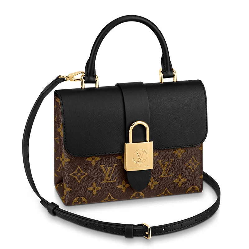 商品Louis Vuitton|Louis Vuitton 路易威登 女士 LV LOCKY BB 帆布牛皮单肩斜挎手提锁头包M44141 送礼好物,价格¥16543,第1张图片