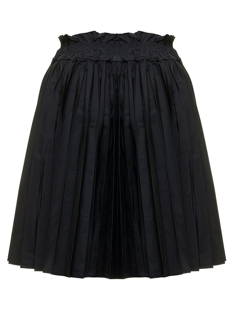 Black Pleated Taffeta Skirt Red Valentino Woman商品第2张图片规格展示