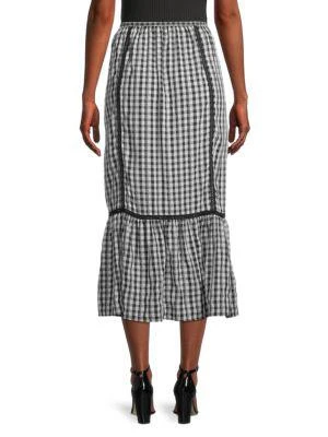 商品Max Studio|Gingham Midi Skirt,价格¥150,第2张图片详细描述