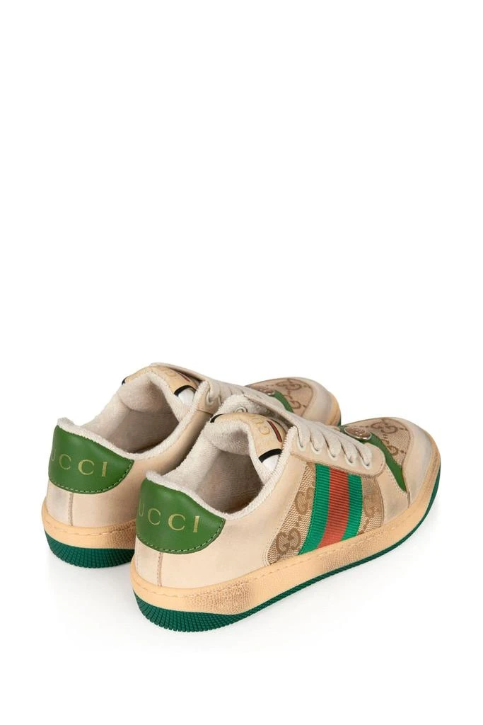 商品Gucci|GUCCI Kids Leather Screener Trainers,价格¥1789,第3张图片详细描述