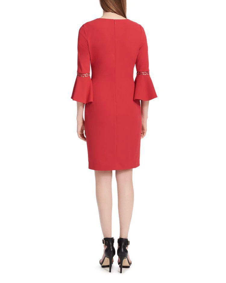 商品Calvin Klein|Calvin Klein Bell-Sleeve Sheath Dress ,价格¥631,第2张图片详细描述