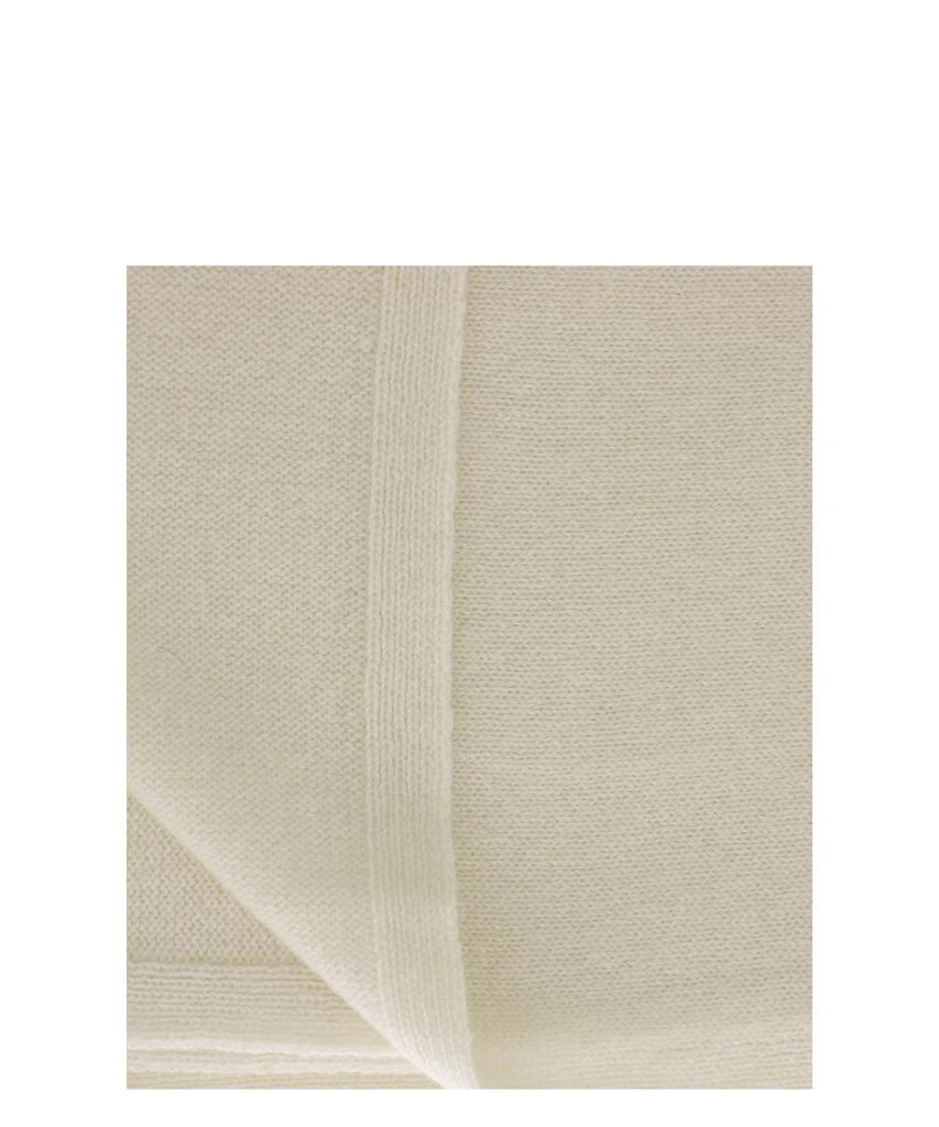 商品G.A.Emme|Pure Cashmere Shawl Scarves White,价格¥1214,第2张图片详细描述