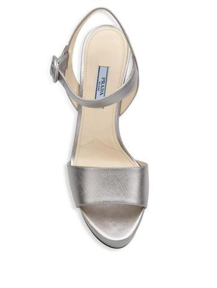 商品Prada|Metallic Platform Sandals,价格¥6399,第4张图片详细描述