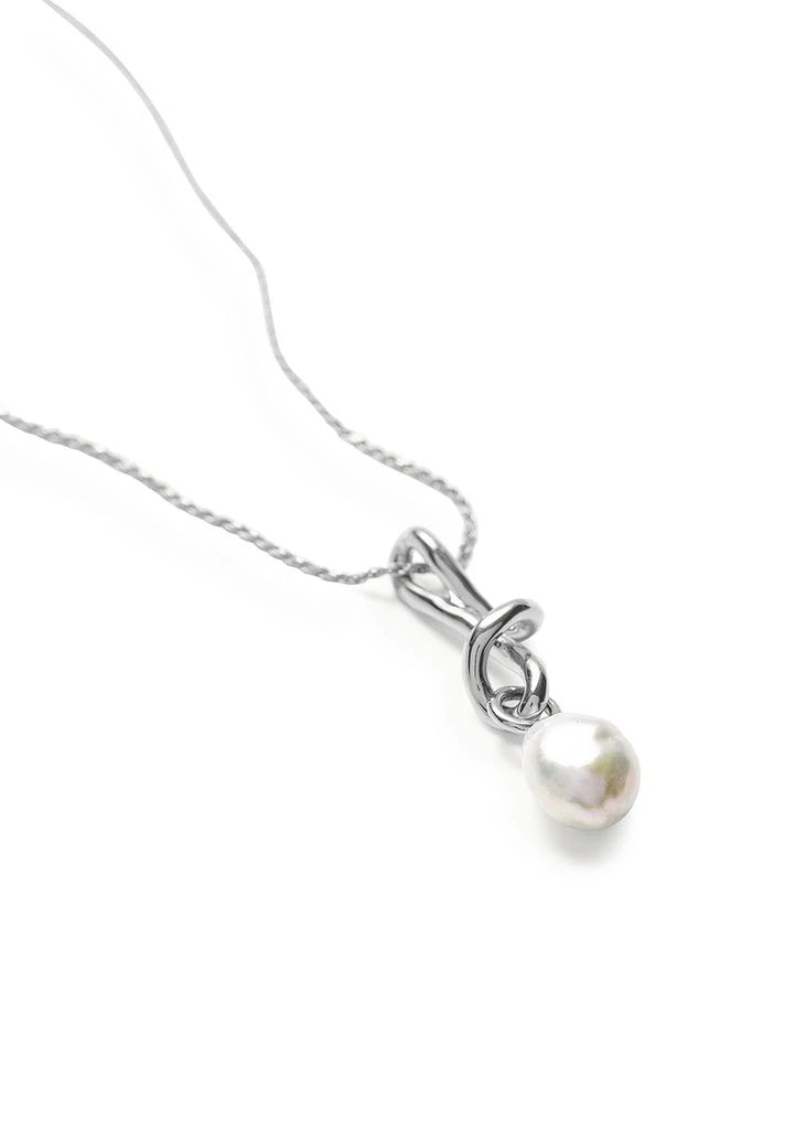 商品Missoma|Molten pearl and silver-plated necklace,价格¥1430,第4张图片详细描述