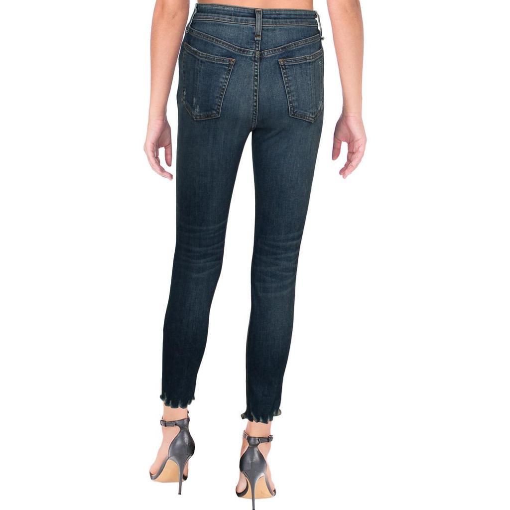 商品Rag & Bone|Rag & Bone Womens Nina High Rise Distressed Skinny Jeans,价格¥245,第4张图片详细描述