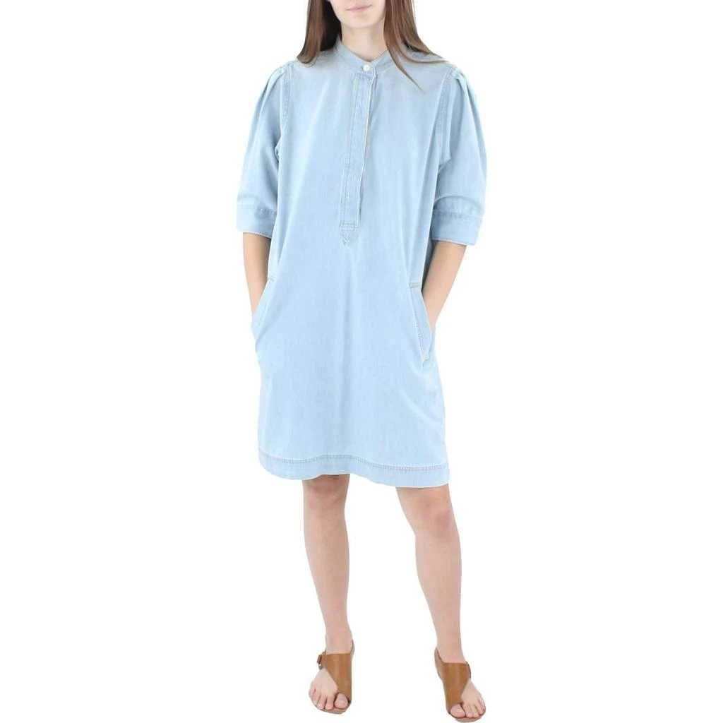 商品Ralph Lauren|Lauren Ralph Lauren Womens Goddard Denim Pockets Shirtdress,价格¥195,第1张图片