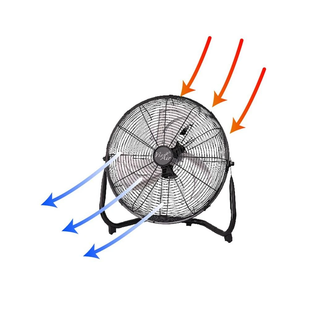 商品VieAir|Vie Air 14" Industrial High Velocity Heavy Duty Metal Floor Fan with 3 Speed Settings,价格¥441,第4张图片详细描述