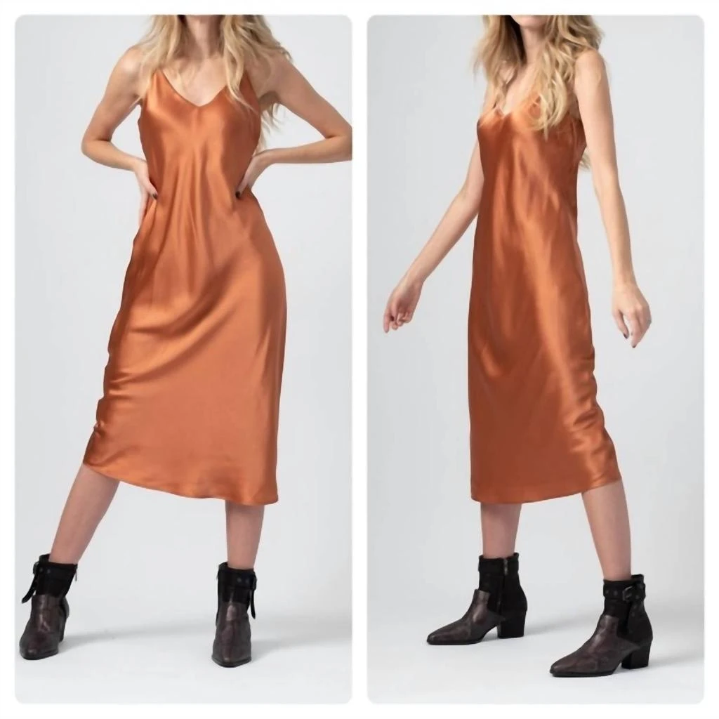 商品L'Agence|Jodie Slip Dress in Dusty Rose,价格¥2506,第1张图片