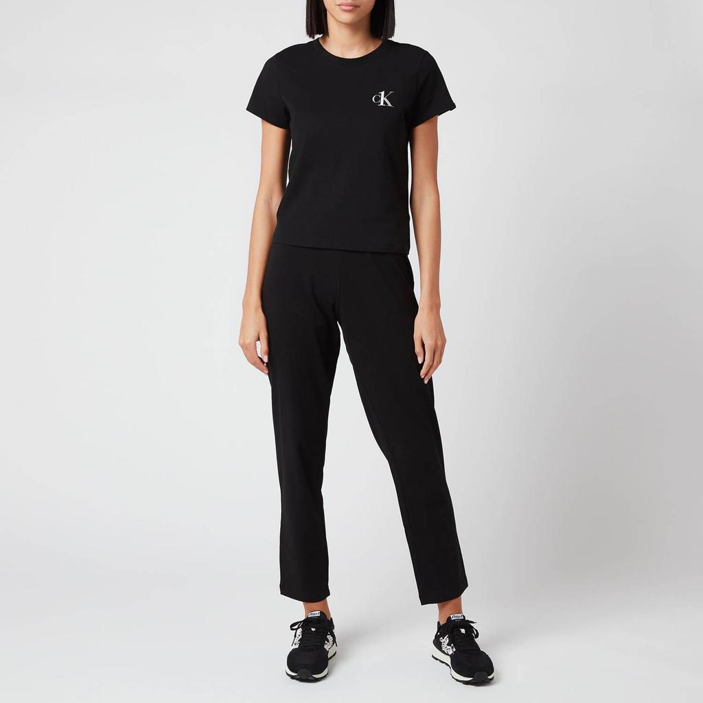 商品Calvin Klein|Calvin Klein Women's Logo Sleep Pants - Black,价格¥206,第5张图片详细描述