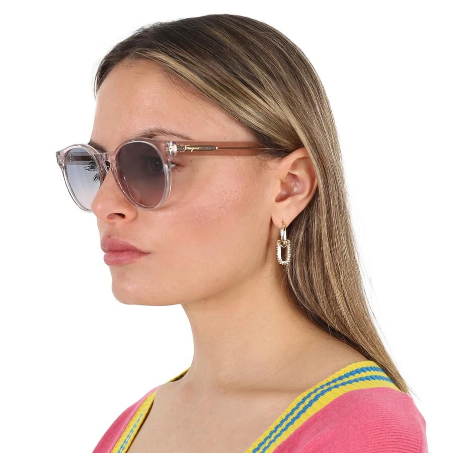 商品Salvatore Ferragamo|Salvatore Ferragamo Blue Gradient Teacup Ladies Sunglasses SF1068S 260 52,价格¥586,第2张图片详细描述