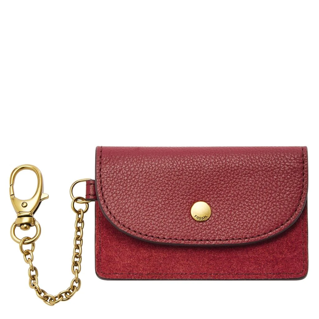 商品Fossil|Fossil Women's Adelyn Leather Flap Card Case,价格¥141,第1张图片