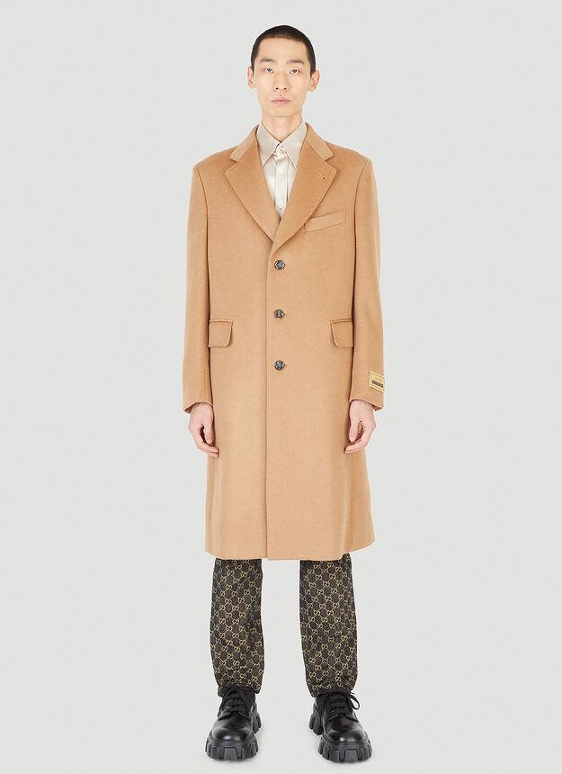 商品Gucci|Aria Coat in Camel,价格¥32263,第1张图片