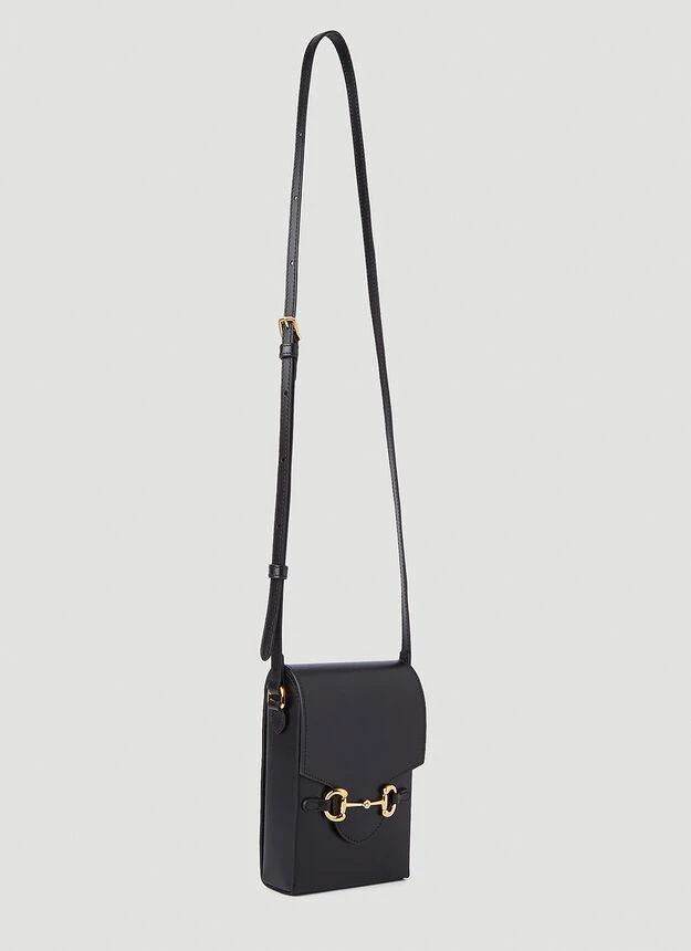 商品Gucci|Horsebit 1955 Mini Crossbody Bag in Black,价格¥9133,第2张图片详细描述