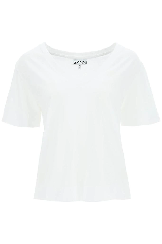 商品Ganni|Ganni V Neck T Shirt,价格¥304,第1张图片