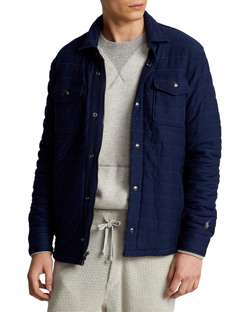商品Ralph Lauren|Quilted Double-Knit Shirt Jacket,价格¥927,第1张图片