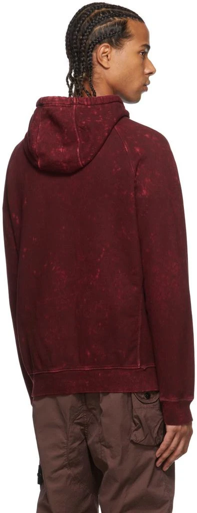 商品Stone Island|Burgundy Acid Wash Hoodie,价格¥2118,第3张图片详细描述