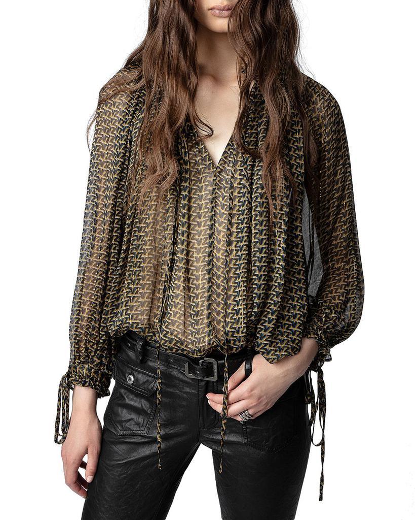 商品Zadig&Voltaire|Tocade Monogram Print Top,价格¥1995,第1张图片