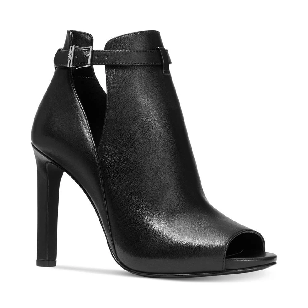 商品Michael Kors|Women's Lawson High-Heel Buckled Open Toe Shooties,价格¥1061,第1张图片