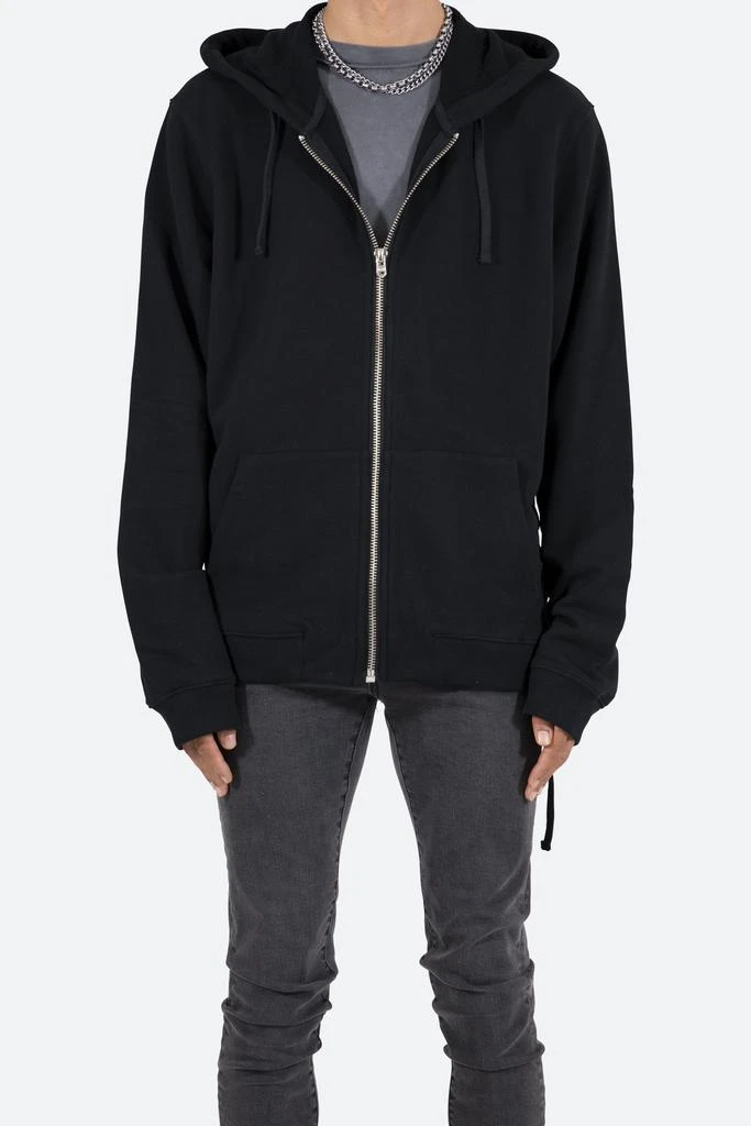 商品[国内直发] MNML|Laced Zip Up Hoodie - Black,价格¥386,第1张图片