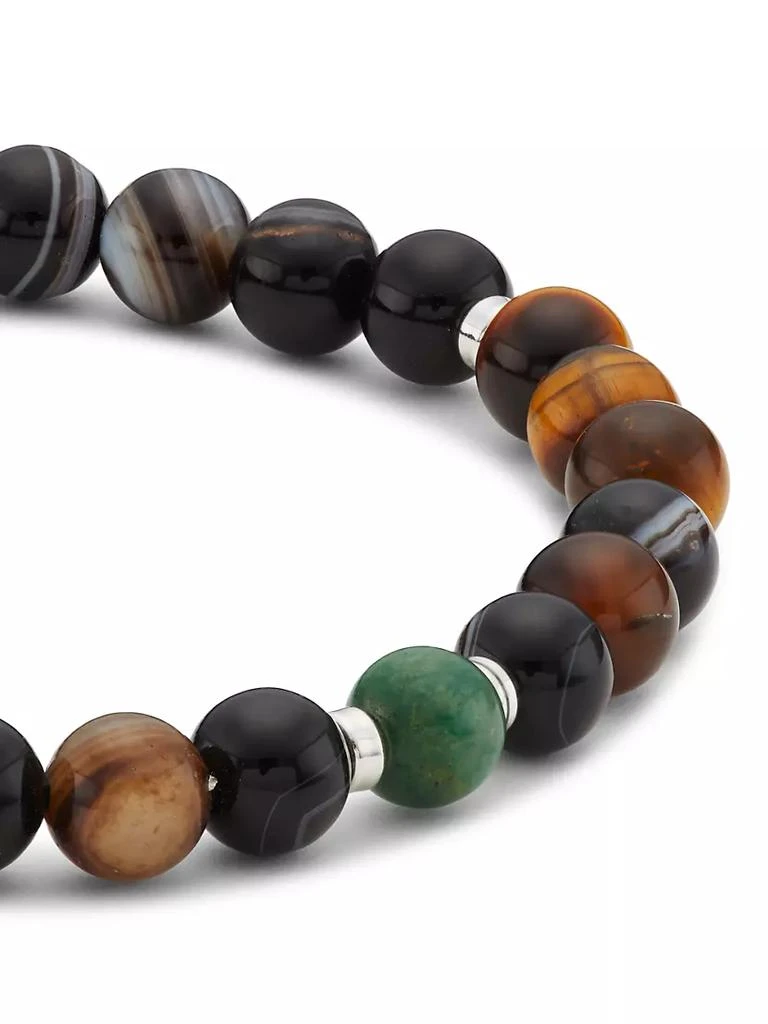 商品Jonas Studio|Dakota Agate, Tiger Eye, & African Jade Stretch Bracelet,价格¥1310,第3张图片详细描述