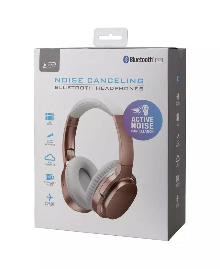 商品iLive|Active Noise Cancellation Bluetooth Headphones, IAHN40RGD,价格¥240,第4张图片详细描述