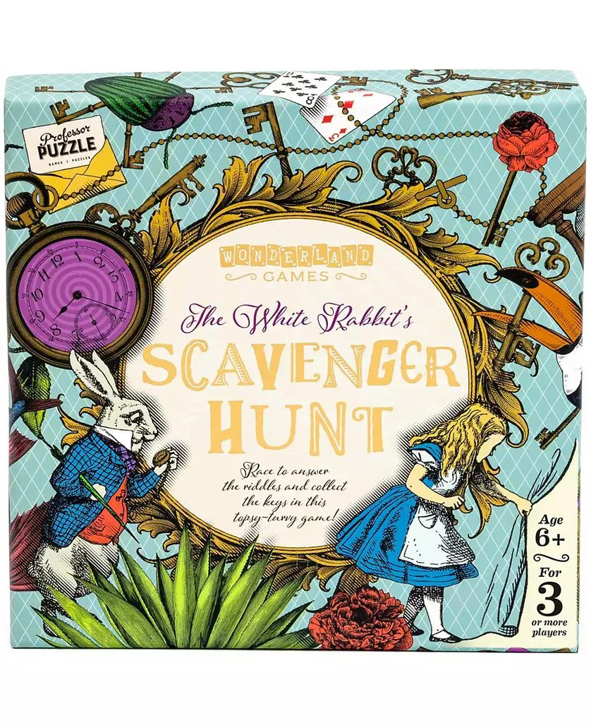 商品Professor Puzzle|Wonderland Games the White Rabbit's Scavenger Hunt Puzzle Set, 42 Piece,价格¥150,第5张图片��详细描述