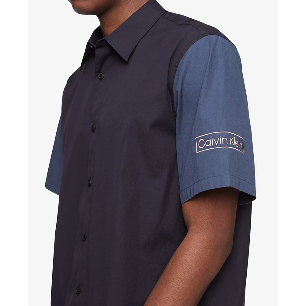 商品Calvin Klein|Men's Colorblocked Short-Sleeve Shirt,价格¥89,第3张图片详细描述