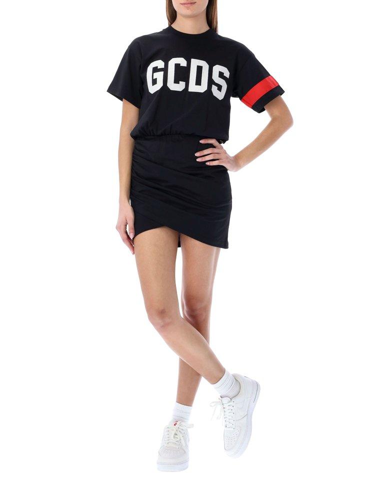 GCDS Logo Printed Crewneck T-Shirt Dress商品第1张图片规格展示