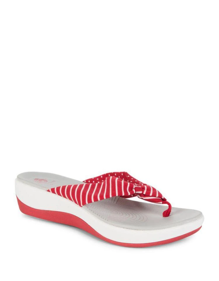 商品Clarks|Arlaglison Knotted Flip Flops,价格¥489,第1张图片
