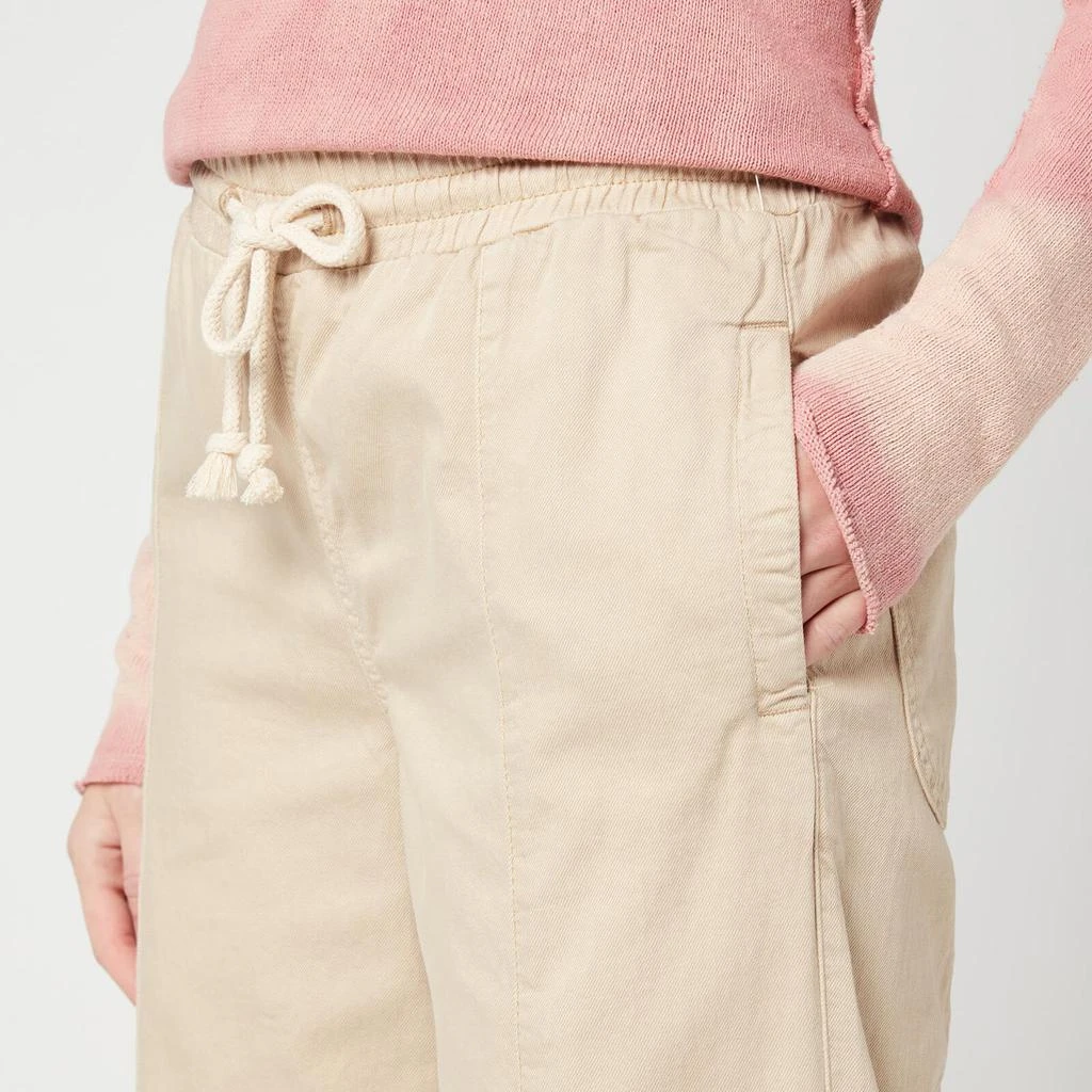 商品Free People|Free People Women's Denim Track Pants - Stone,价格¥70,第3张图片详细描述