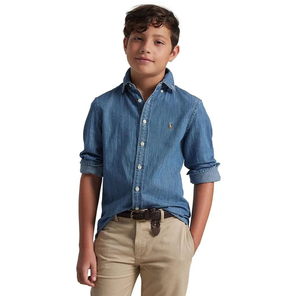 商品Ralph Lauren|大童全棉休闲衬衫,价格¥410,第1张图片