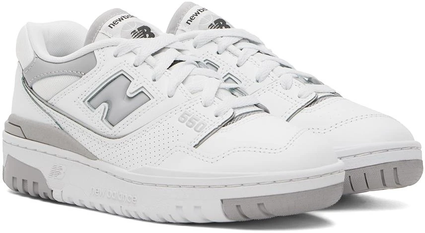 商品New Balance|White & Gray 550 Sneakers,价格¥641,第4张图片详细描述