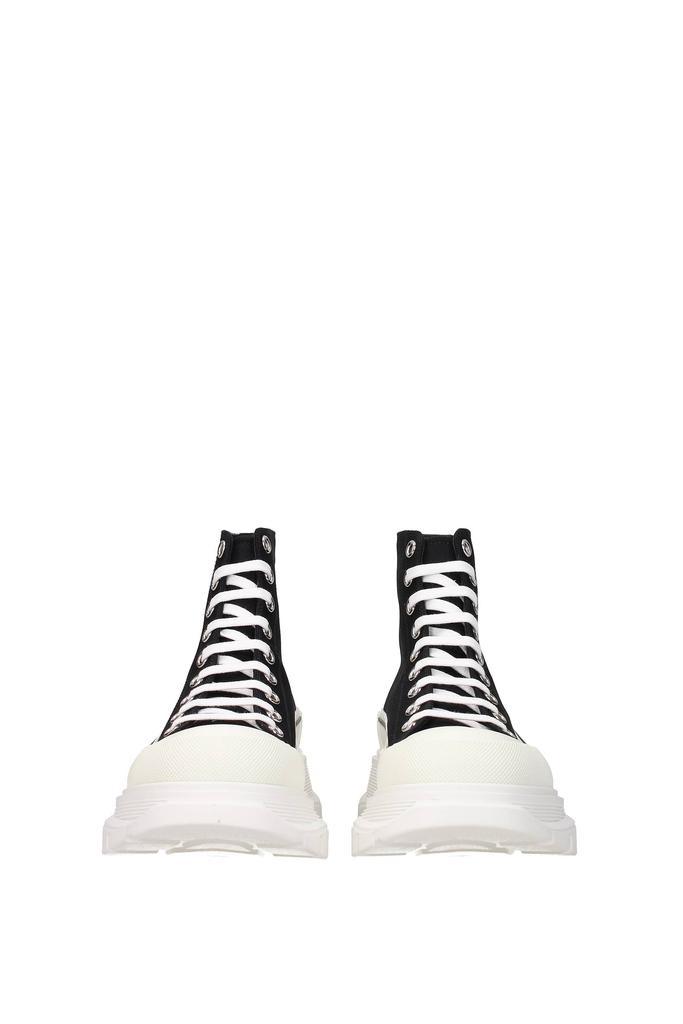 商品Alexander McQueen|Ankle Boot tread Fabric Black Beige,价格¥3588,第5张图片详细描述