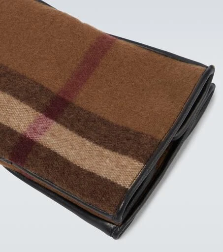 商品Burberry|皮革羊毛手套,价格¥2936,第2张图片详细描述