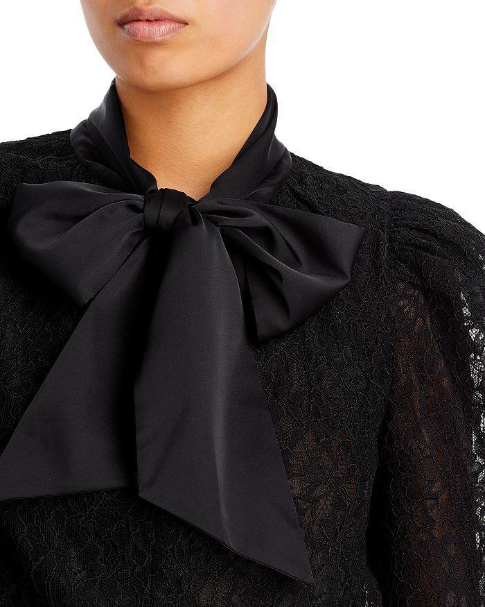 商品Alice + Olivia|Brentley Lace Tie Neck Blouse,价格¥3689,第5张图片详细描述